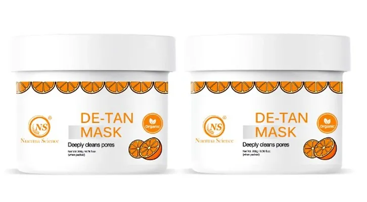 Nuerma Science De Tan Face Mask Cream For Tan Removal and Instant Visible Whitening Resultsandnbsp;(200 GM Each, Pack of 2) 400 GM