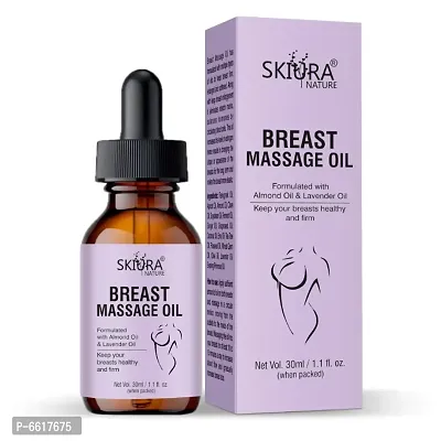 Skiura Breast Massage oil Natural Organic for Breast Growth and Natural Shape, Firming, Tightening 30 ML