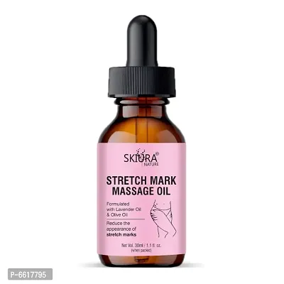 Skiura Stretch Mark Removal Massage Oil For Healing Stretch Marks From Hips, Legs and Belly 30 ML-thumb2