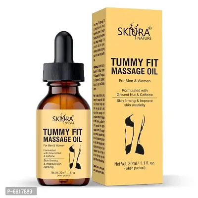 Skiura Tummy Fit Massage Oil For Loss Stomach, Hips, Thigh Fat Body Weight and Slim Fitness Of Body, Fat Cutter, Fat Burner, Fat Loss, Slimming Oil, Fat Burning 30 ML