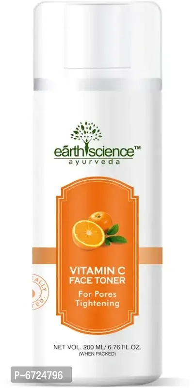 Vitamin C Face Toner For Skin Brightening  Tighten Open Pores Enriched with Niacinamide, Retinol  Salicylic Acid - 200 ML