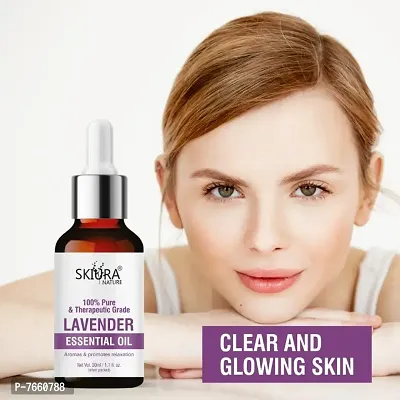 Skiura 100% Pure Lavender Essential oil for Strong Healthy Hair, Good Sleep, Aromas  Reduce Wrinkles, Dry Skin-30ml-thumb4