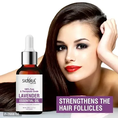 Skiura 100% Pure Lavender Essential oil for Strong Healthy Hair, Good Sleep, Aromas  Reduce Wrinkles, Dry Skin-30ml-thumb5