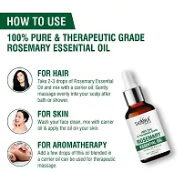 Skiura 100% Pure Rosemary Essential Oil Natural Organic For Anti Hair Fall, Anti Dandruff  Hair Growth Oil (30 ml)-thumb2