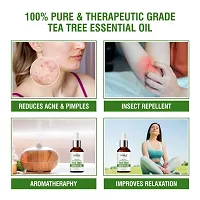 Skiura Pure Tea Tree Oil For Reduce Acne Pimple,  Anti Dandruff, Anti Hair Fall and Hair Growth (30 ML)-thumb1