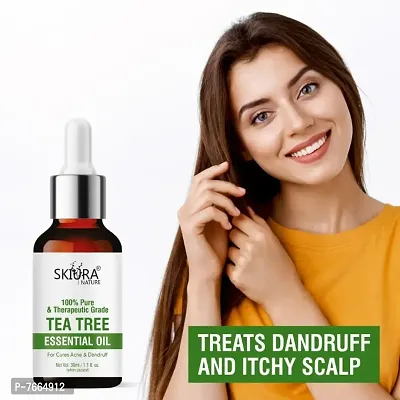 Skiura Pure Tea Tree Oil For Reduce Acne Pimple,  Anti Dandruff, Anti Hair Fall and Hair Growth (30 ML)-thumb5