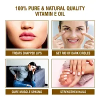 Skiura Pure Vitamin E Oil For Hair Growth, Nail, Eyelashes, Beard Growth  Heal Skin Cracked Heels (30 ml)-thumb1