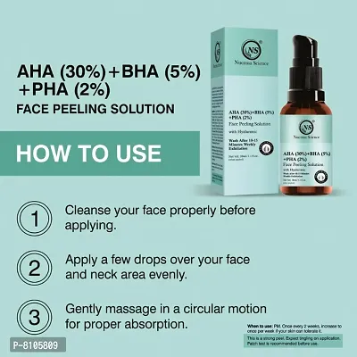 Nuerma Science AHA 30% + BHA 5% + PHA 2% Face Peeling Solution Serum with Hyaluronic&nbsp;(30 ml Each, Pack of 2) 60 ML-thumb3