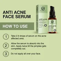 Nuerma Science Anti Acne Face Serum Enriched with Tea Tree Oil, Tulsi  Neem Extracts for Rediuce Acne, Pimplenbsp;(30 ml Each, Pack of 2) 60 ML-thumb2