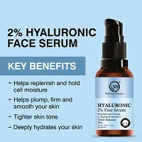Nuerma Science 2% Hyaluronic Acid Face Serum with Vitamin C  E for Intense Cells Hydrationnbsp;(30 ml Each Pack of 2) 60 ML-thumb1