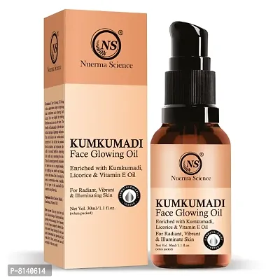 Nuerma Science Kumkumadi Face Glowing Oil with Saffron, Mulethi  Vitamin E Oil for Soft Smooth, Lightening Brightening Skin Tonenbsp;(30 ml)