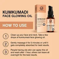 Nuerma Science Kumkumadi Face Glowing Oil with Saffron, Mulethi  Vitamin E Oil for Soft Smooth, Lightening Brightening Skin Tonenbsp;(30 ml Each, Pack of 2) 60 ML-thumb2