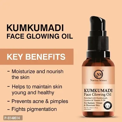 Nuerma Science Kumkumadi Face Glowing Oil with Saffron, Mulethi  Vitamin E Oil for Soft Smooth, Lightening Brightening Skin Tonenbsp;(30 ml)-thumb2