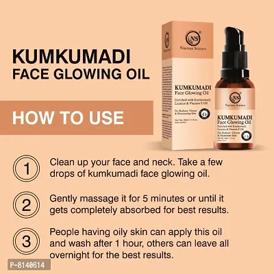 Nuerma Science Kumkumadi Face Glowing Oil with Saffron, Mulethi  Vitamin E Oil for Soft Smooth, Lightening Brightening Skin Tonenbsp;(30 ml)-thumb3