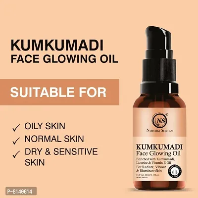 Nuerma Science Kumkumadi Face Glowing Oil with Saffron, Mulethi  Vitamin E Oil for Soft Smooth, Lightening Brightening Skin Tonenbsp;(30 ml)-thumb5