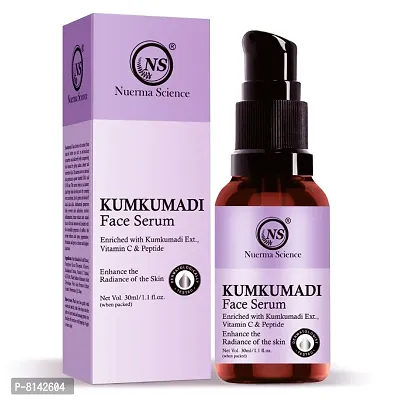 Nuerma Science 15% Kumkumadi Face Serum with 10% Vitamin C  .5% Peptides for Perfect Skin T