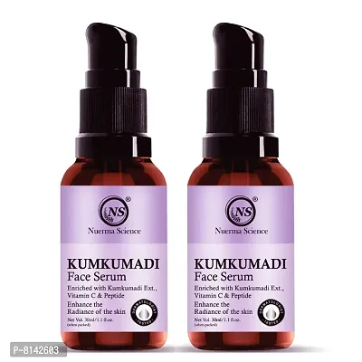 Nuerma Science 15% Kumkumadi Face Serum with 10% Vitamin C  .5% Peptides for Perfect Skin T 60 ML