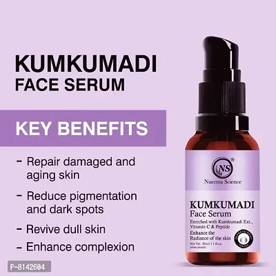 Nuerma Science 15% Kumkumadi Face Serum with 10% Vitamin C  .5% Peptides for Perfect Skin T-thumb2