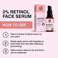 Nuerma Science 2% Retinol Serum with Vitamin C, E Oil,  Hyaluronic Acid For Bright Skin Tone  Anti Aging (30 ML Each, Pack of 2) 60 ML-thumb2