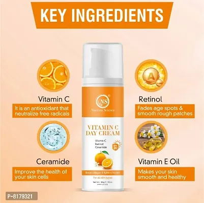Nuerma Science Vitamin C Day Cream with Retinol  Ceramide For Even Skin Tone  Clear Skin (30 gm)-thumb4