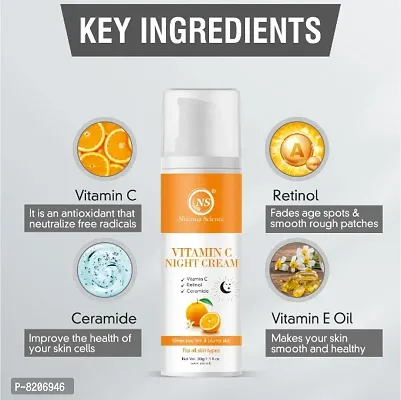 Nuerma Science Vitamin C Night Cream with Retinol  Ceramide For Skin Brightening (30 gm)-thumb4