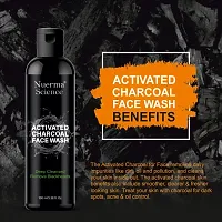 Nuerma Science Activated Charcoal Face Wash for Deep Cleansing  Tan Removal Makes Skin Soft, Smooth Healthy Glowing (100 ML Each, Pack of 2) 200 ML-thumb1