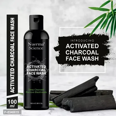Nuerma Science Activated Charcoal Face Wash for Deep Cleansing  Tan Removal Makes Skin Soft, Smooth Healthy Glowing (100 ML Each, Pack of 2) 200 ML-thumb4