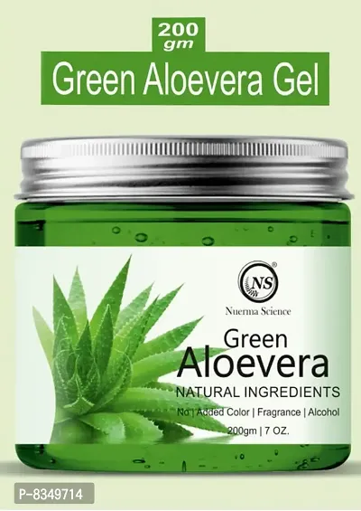 Nuerma Science Aloe vera Gel with Cucumber Organic Natural Green For Soft Smooth Healthy Skin (200 GM)-thumb0