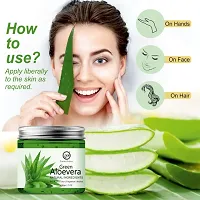 Nuerma Science Aloe vera Gel with Cucumber Organic Natural Green For Soft Smooth Healthy Skin (200 GM)-thumb3
