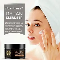 Nuerma Science De Tan Face Cleanser for Deep Cleansing Sun Tan Removal  Makes Clean Soft Smooth Glowing Skin Tone-100GM-thumb2