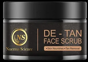 Nuerma Science De Tan Face Scrub Natural Organic for Soft, Smooth Healthy Clean Glowing Skin  Deep Cleansing Tan Removal (100GM)-thumb3