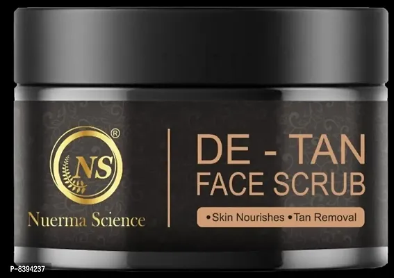 Nuerma Science De Tan Face Scrub Natural Organic for Soft, Smooth Healthy Clean Glowing Skin  Deep Cleansing Tan Removal (100GM)-thumb4