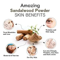 Khadi Ark Sandalwood Powder Pure Natural for Soft Clean Healthy Skin  Reduce Acne, Pimple Wrinkles(100 GM)-thumb2