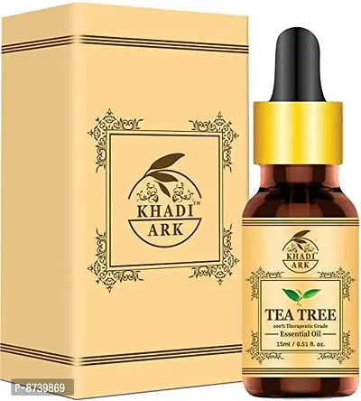 Khadi Ark 100% Pure Australian Tea Tree Oil Pure For Anti Acne  Glowing Skin Hair Oil (15 ml)
