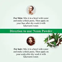 Khadi Ark Neem Powder Natural Organic for Deeply Cleansing Skin  Reduce Acne, Pimple Blackheads, Whitehead(100 GM)-thumb2