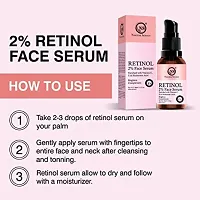 Nuerma Science 2% Retinol Face Serum Enriched with Vitamin C, E For Glowing Skin, Anti Ageing  Dark Spot Corrector 30 ML-thumb3