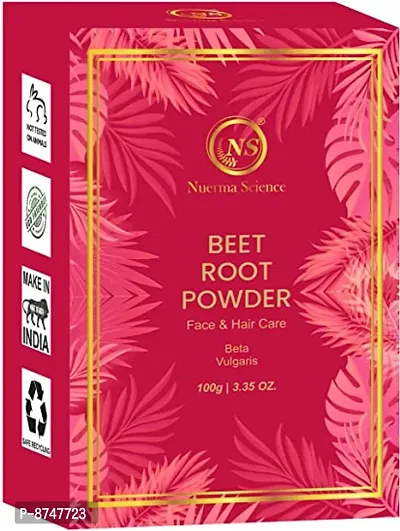 Nuerma Science 100% Natural Beetroot Powder Face Pack For Lightening Brightening Skin-thumb0