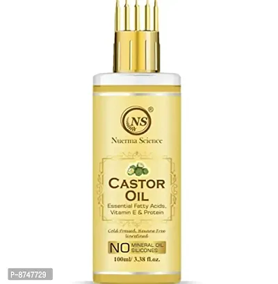 Nuerma Science Castor Oil (Arandi Ka Tail) For Hair Growth, Good Nails Growth, Eyebrows Growth, Beard Growth, Massage (100 ML)
