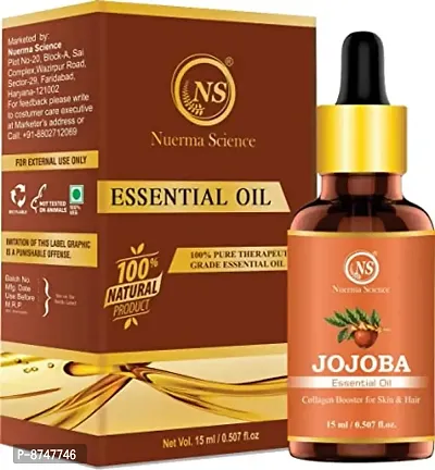 Nuerma Science Jojoba Essential Oil For Hair Growth  Healthier Hair (15 ML)