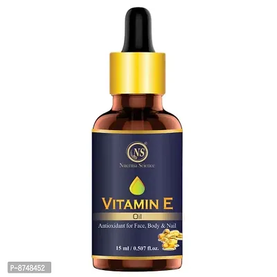Nuerma Science Vitamin E Oil For Face - 15 ml | Best Oil For Face, Body and Nail From Veg Vitamin E Source | Nourish Your Face and Repair Damaged Skin Naturally-thumb3