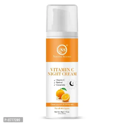 Nuerma Science Vitamin C Night Cream with Retinol  Ceramide For Skin Brightening  (30 g)