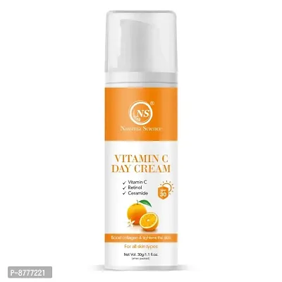 Nuerma Science Vitamin C Day Cream with Retinol  Ceramide For Even Skin Tightening