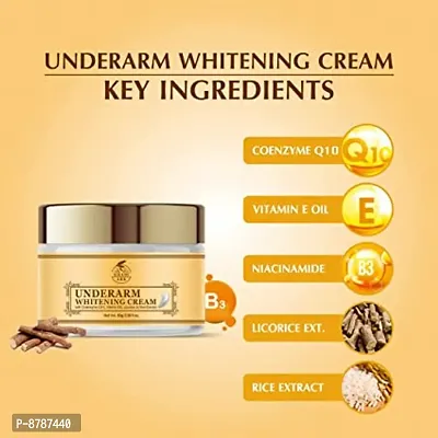 Khadi Ark Dark Underarm Skin Whitening Cream with Niacinamide, Licorice, Rice  Coenzyme Q10 to Lighten Bikni Area |Dark Bum | Dark Neck | Dark Elbow | Dark Knees - 50 GM-thumb4
