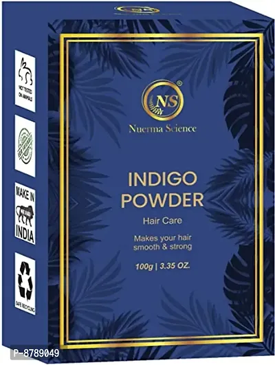 Nuerma Science Indigo Powder For Black Hair Color, Blue (100 g)