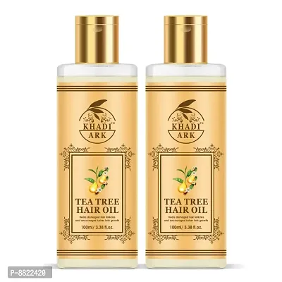 Khadi Ark Tea Tree Oil For Hair 200 ML (Pack of 2, 100 ML Each)