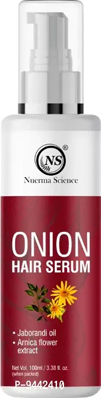 Nuerma Science Onion Hair Serum W/ Jaborandi  Arnica Flower for Silky Smooth, Tangle Free Hair- 100 ML