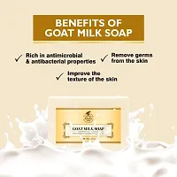 Khadi Ark Goat Milk Soap, Handmade Formula No Sulfate Chemical Paraffin 100 % Natural  Safe 125 gm-thumb1