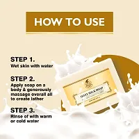 Khadi Ark Goat Milk Soap, Handmade Formula No Sulfate Chemical Paraffin 100 % Natural  Safe 125 gm-thumb2