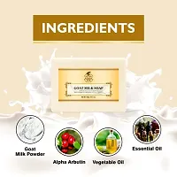 Khadi Ark Goat Milk Soap, Handmade Formula No Sulfate Chemical Paraffin 100 % Natural  Safe 125 gm-thumb3