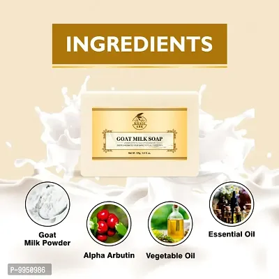 Khadi Ark Goat Milk Soap, Handmade Formula No Sulfate Chemical Paraffin 100 % Natural  Safe 125 gm-thumb4